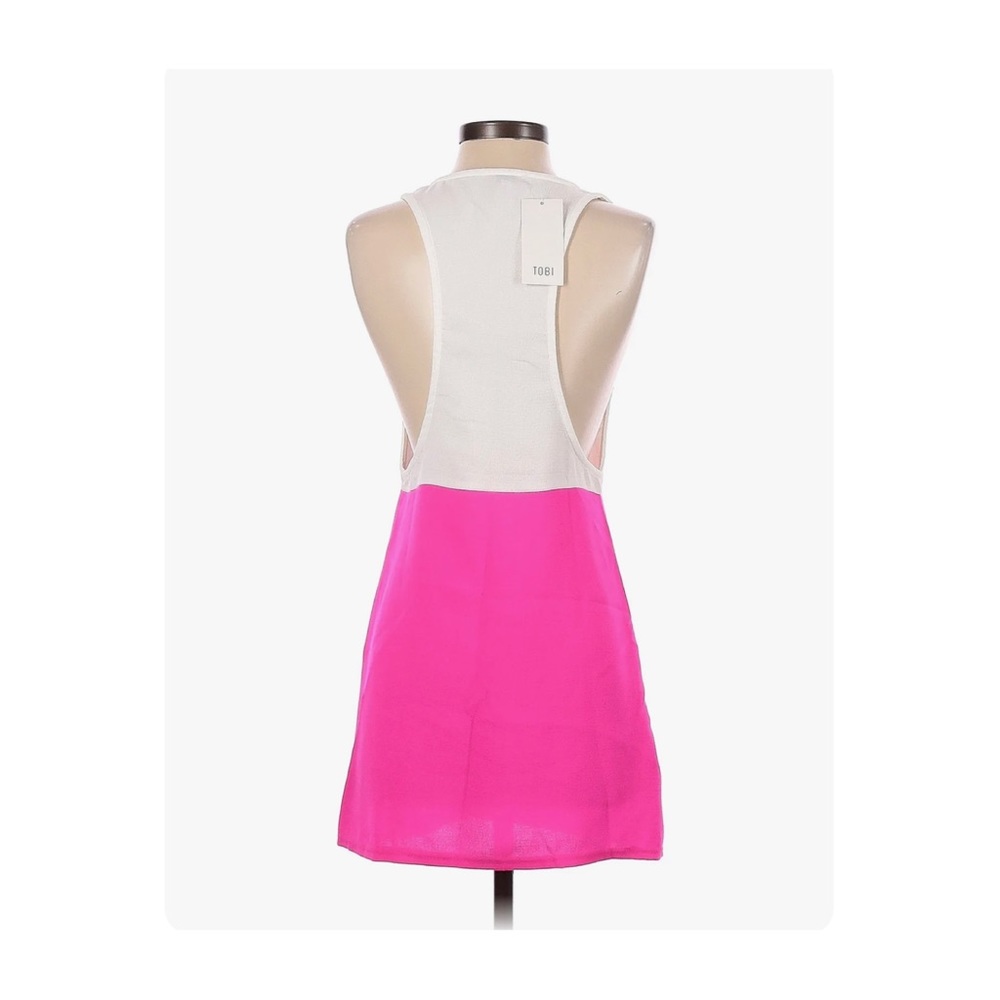 NWT Tobi Dress - A Step Above - Pink & White Color Block Dress / Small - Picture 5 of 8